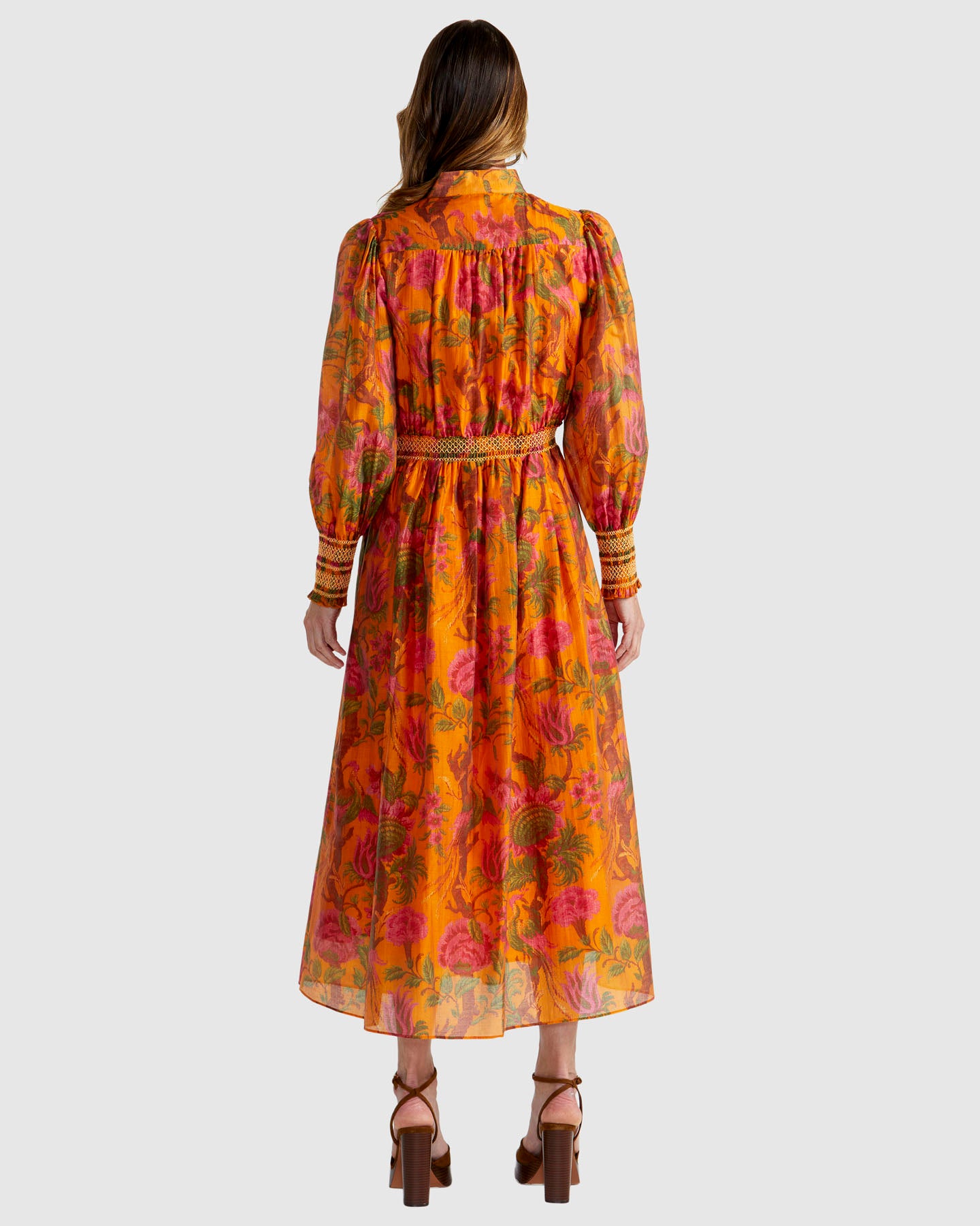 Panama Dress (Orange Floral)