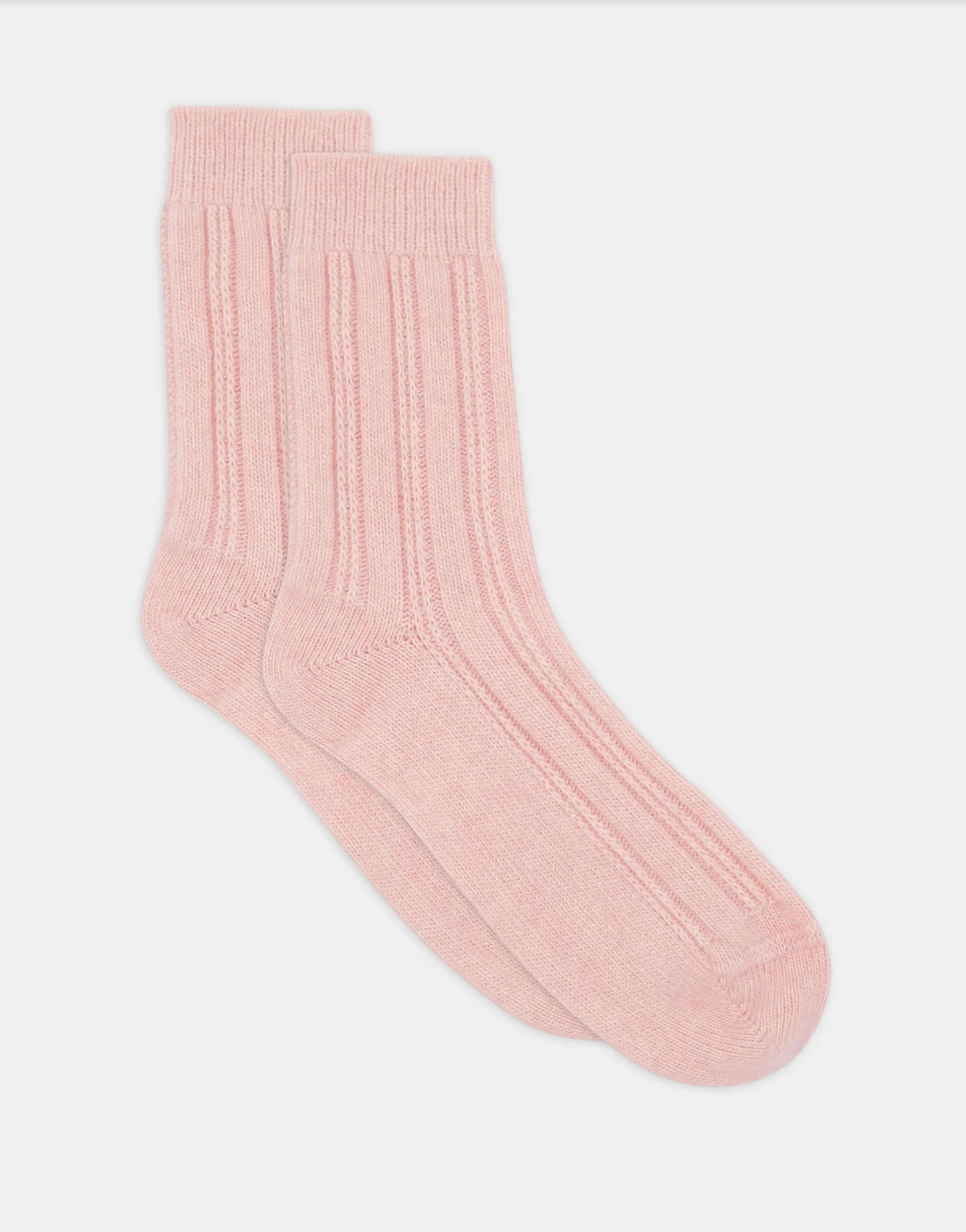 Levante Angelina Wool Blend Cable Crew Sock in Rosette | Women's Socks | Gretel Lane