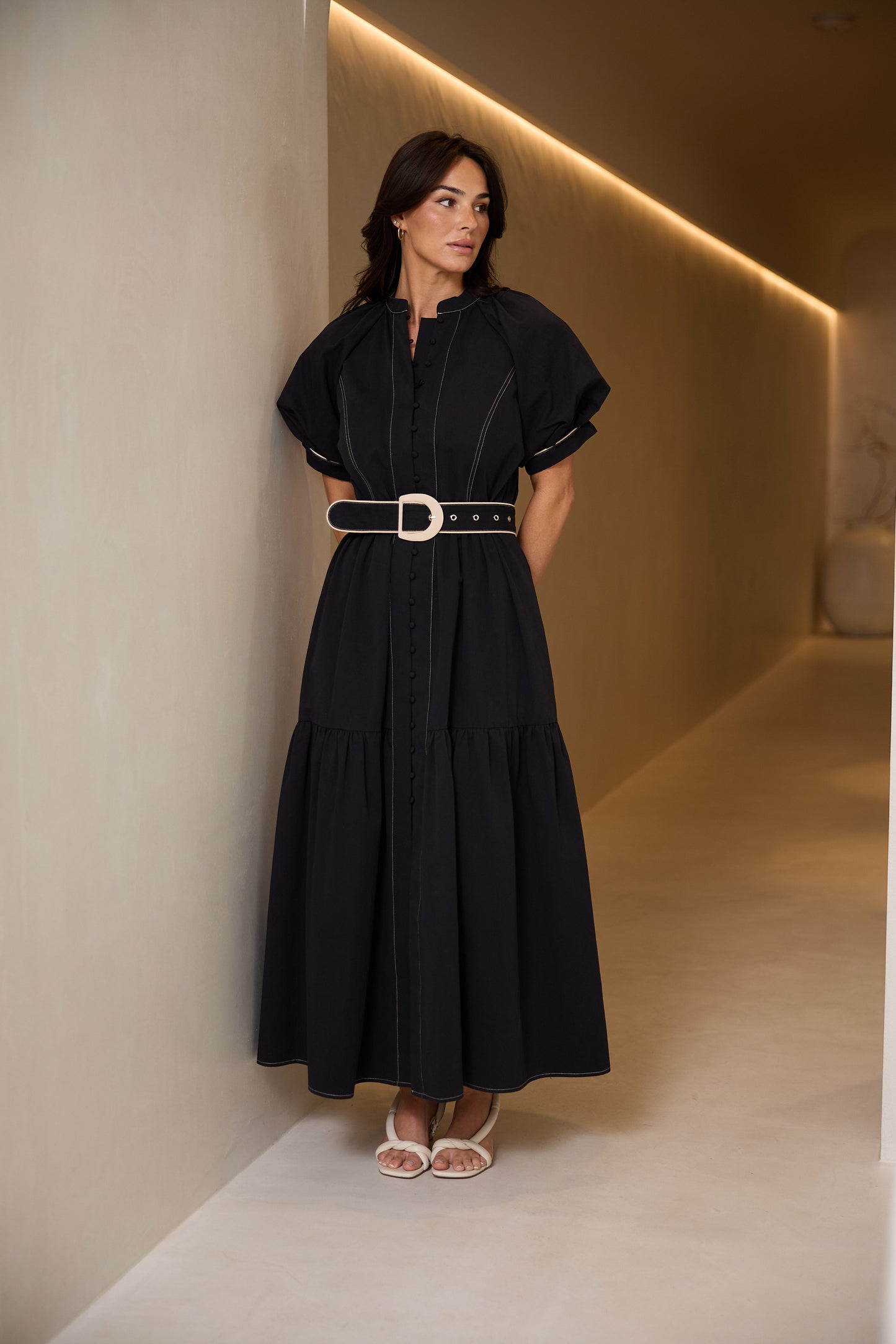 Amour Dress (Washed Black w Stone)