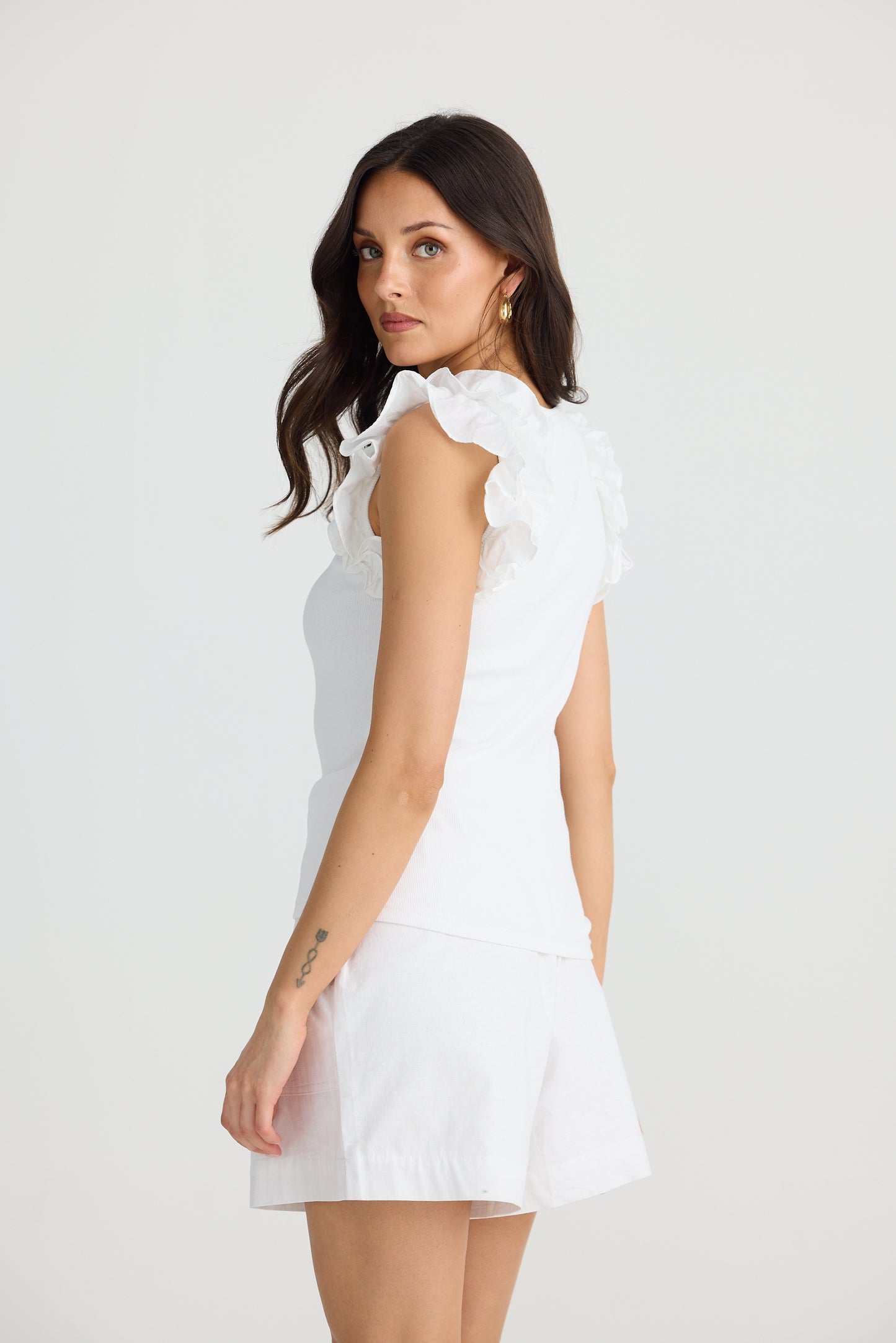Frills Tank (White)