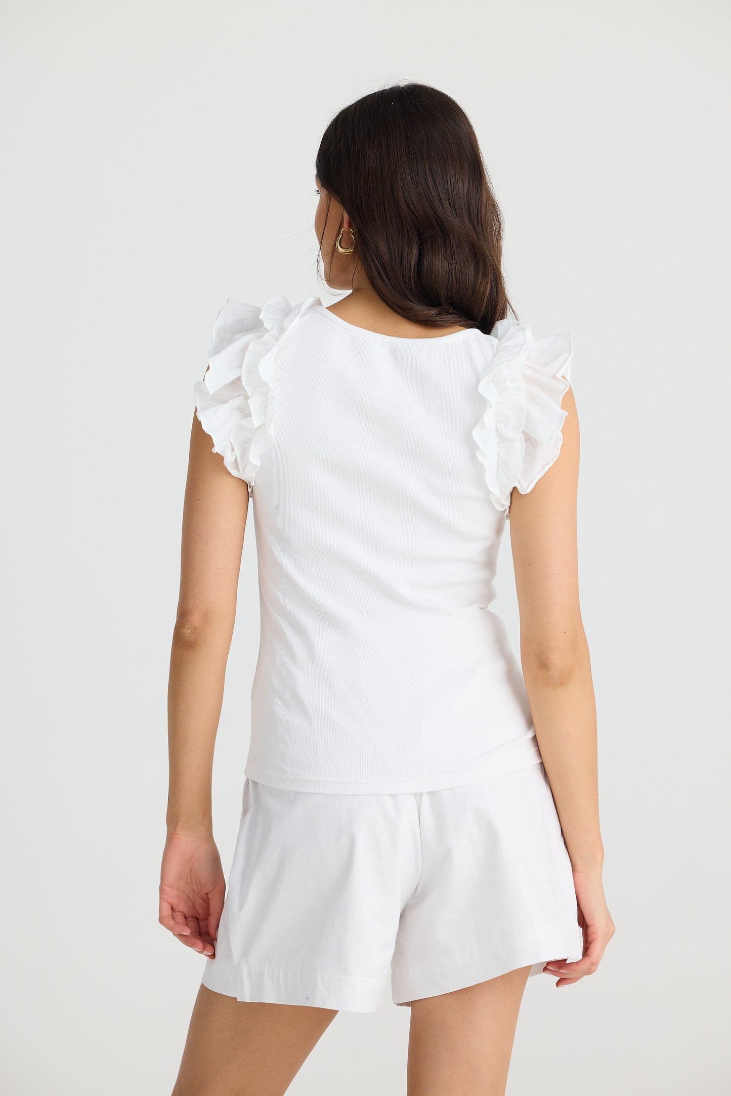 Frills Tank (White)