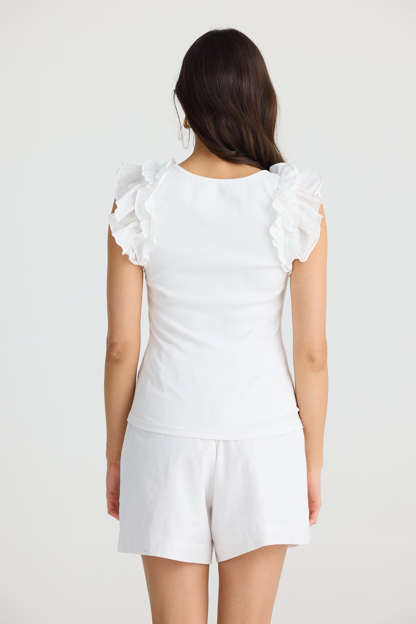 Frills Tank (White)