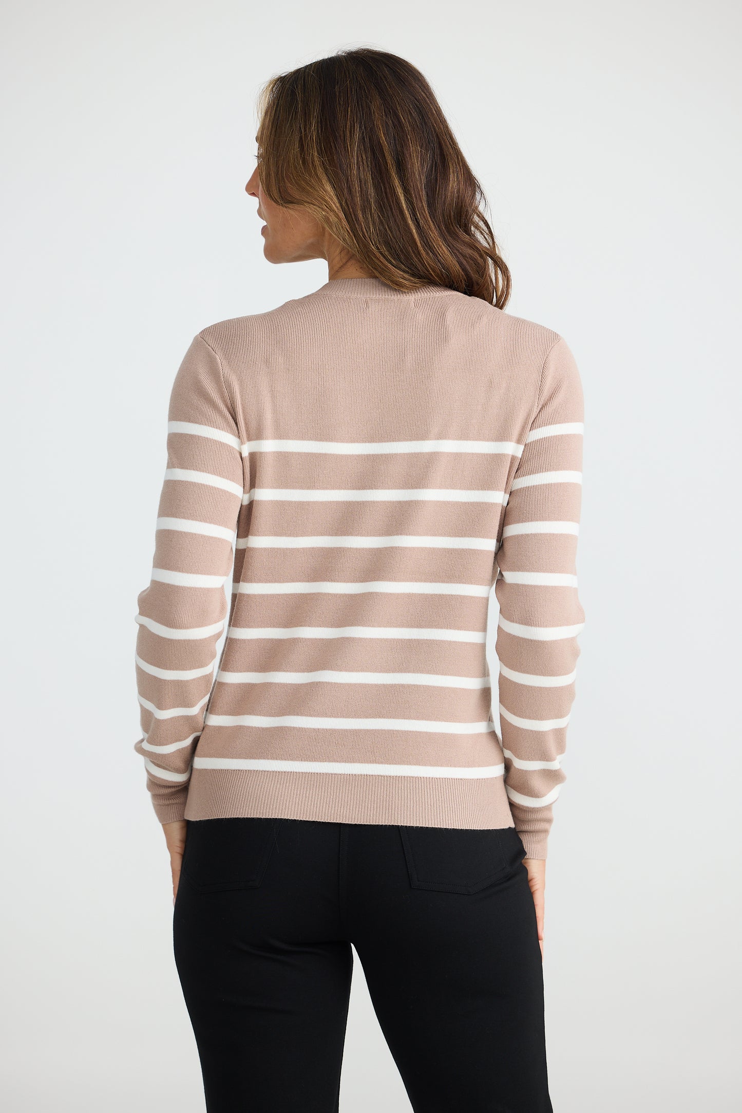 Cleo Knit (Mocha w Off White)