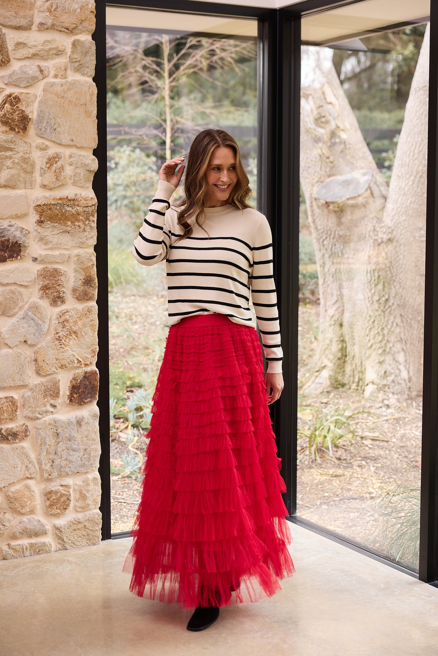Chance Skirt (Berry Red)