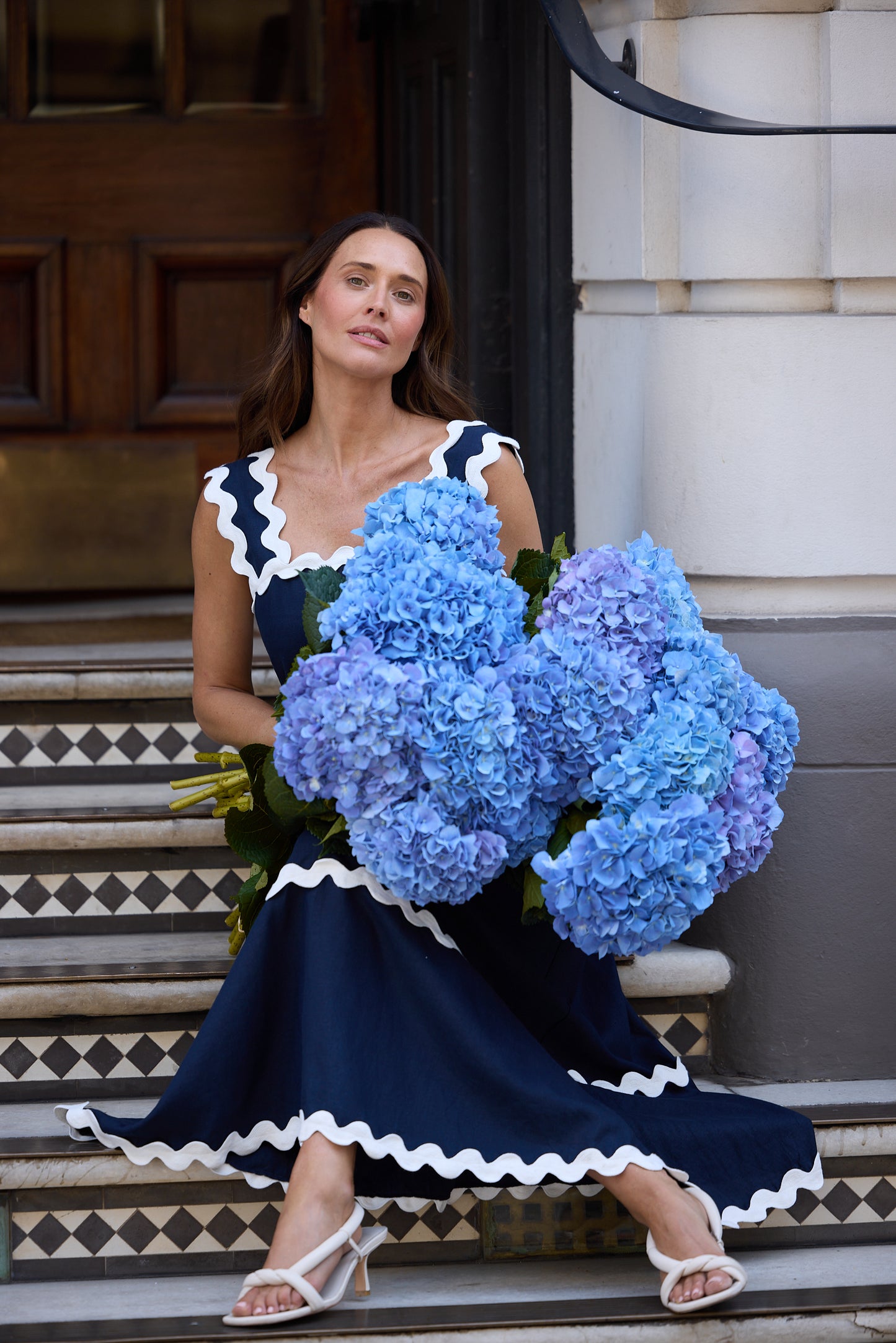 Marlo Midi Dress (Navy)