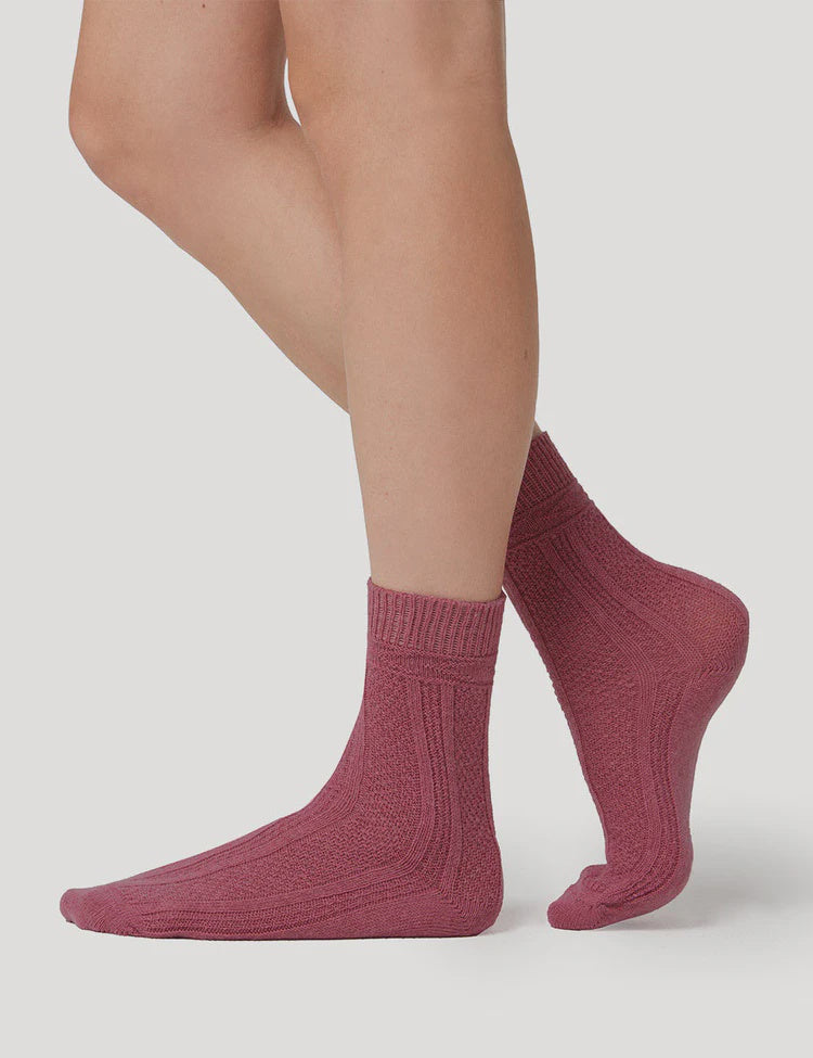 Camella Crew Sock (Rose)