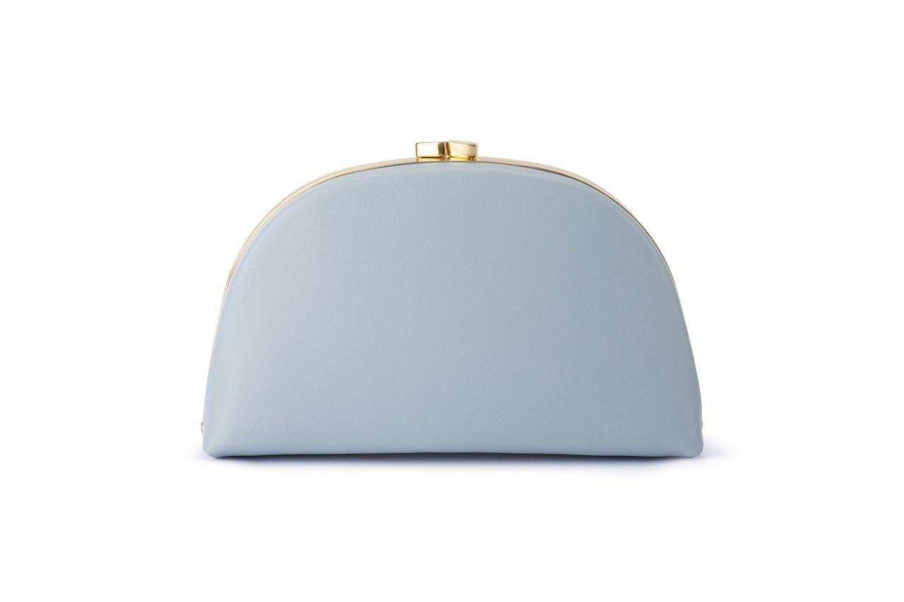 Celeste Curved Clutch (Blue)