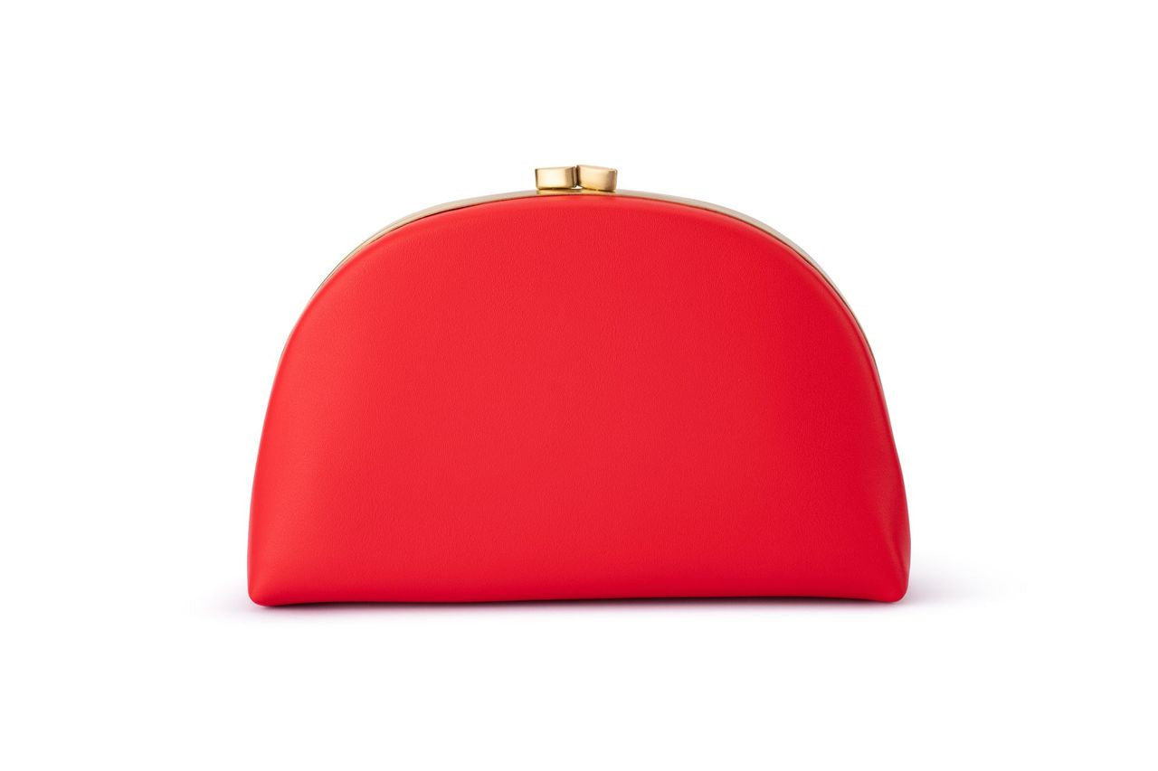 Celeste Curved Clutch (Red)