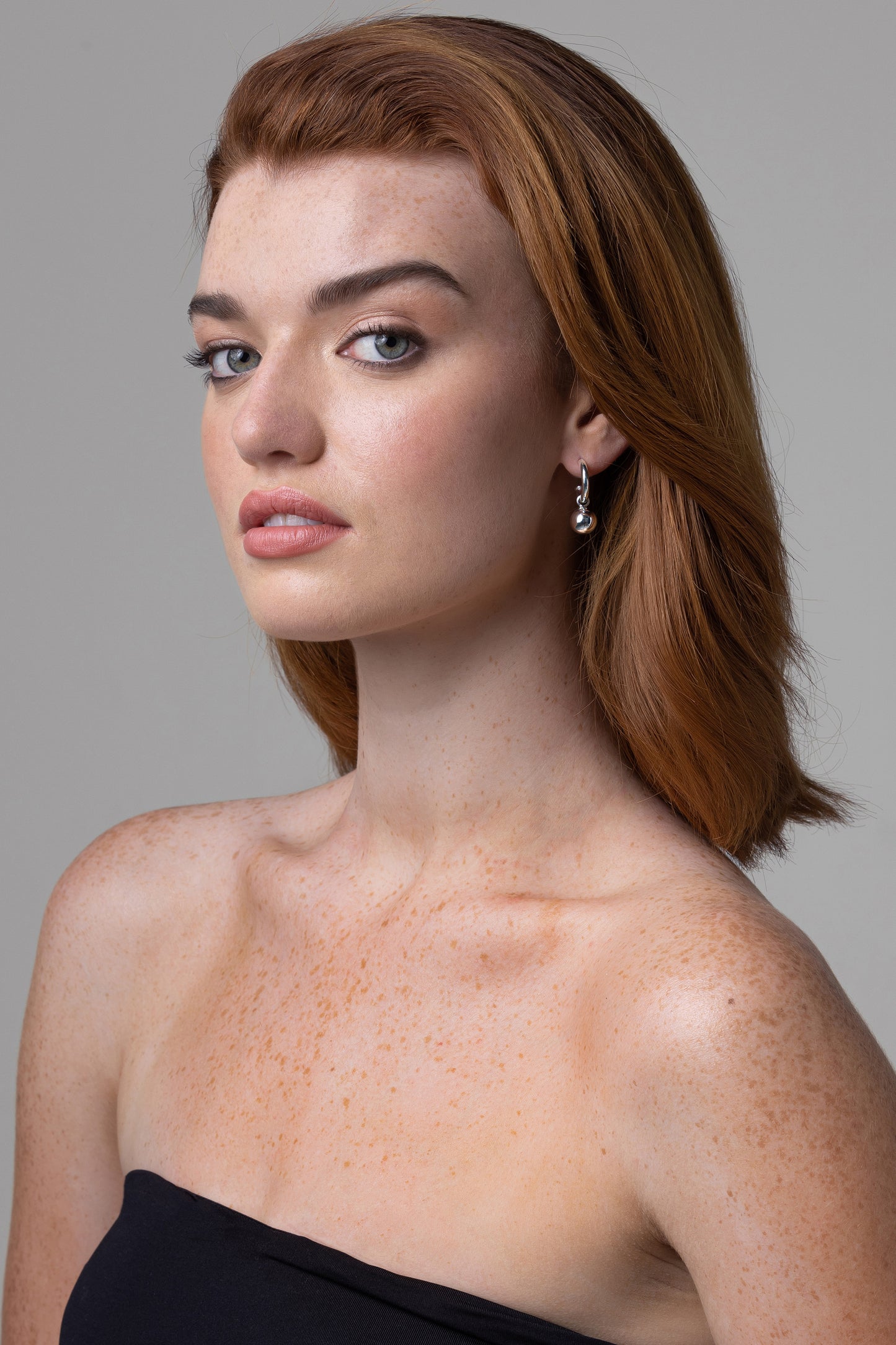 Liberté Hazel Women's Half Hoop Ball Earring Gold | Women's Jewellery | Gretel Lane