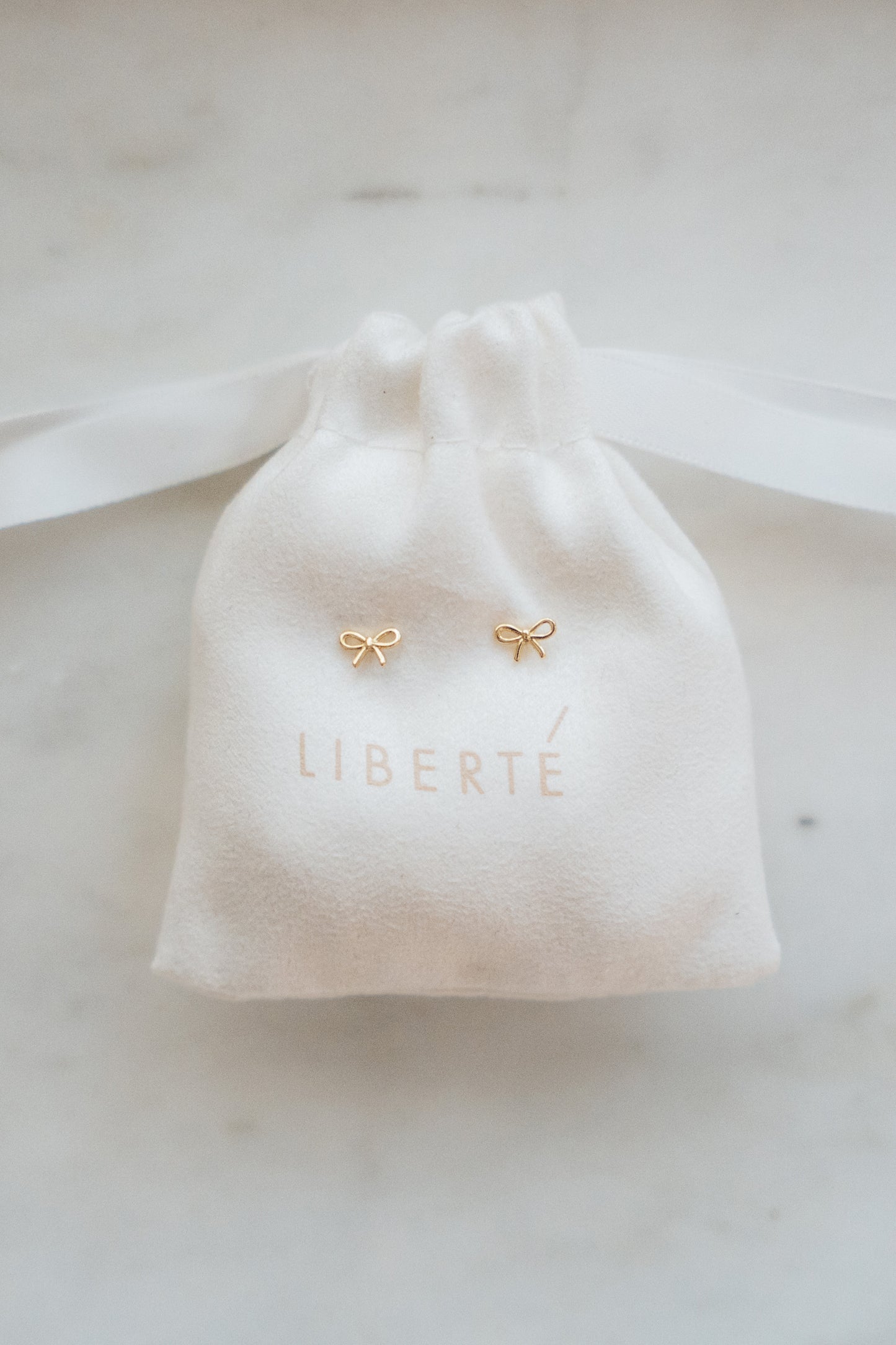Liberté Petite Fancy Bow Stud Earring Gold | Women's Jewellery | Gretel Lane