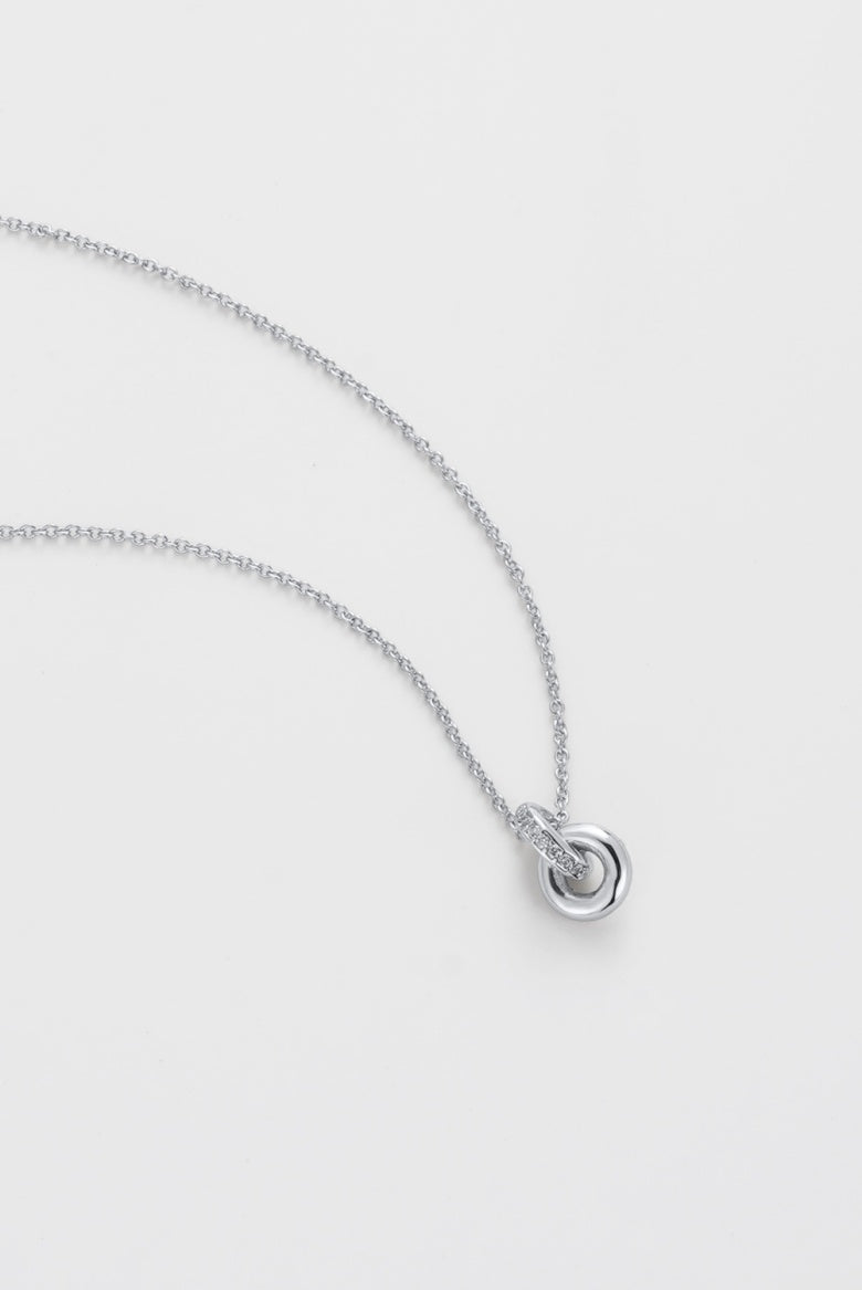 Zafino Women's Silver Elle Knot Pendant Necklace | Gretel Lane
