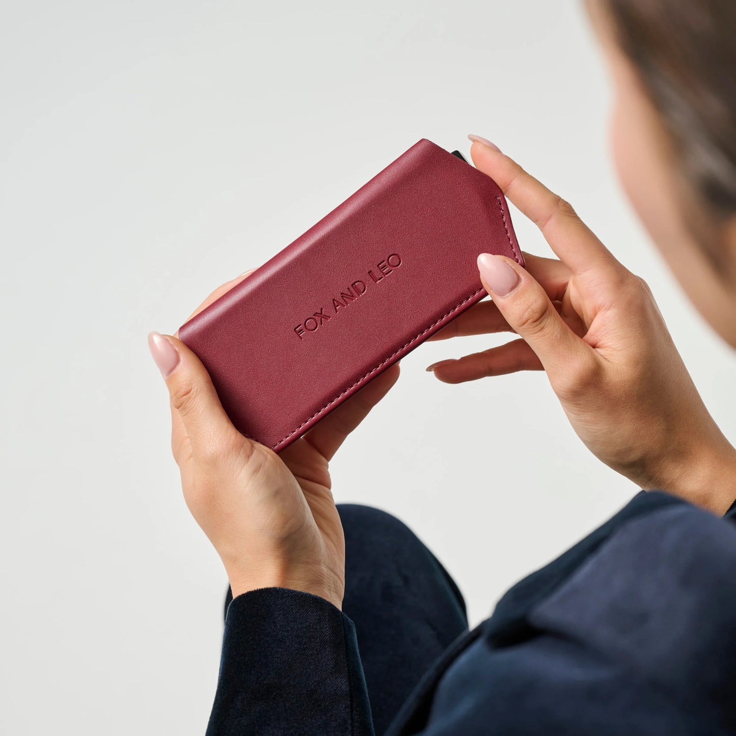 F&L Glasses Case (Burgundy)