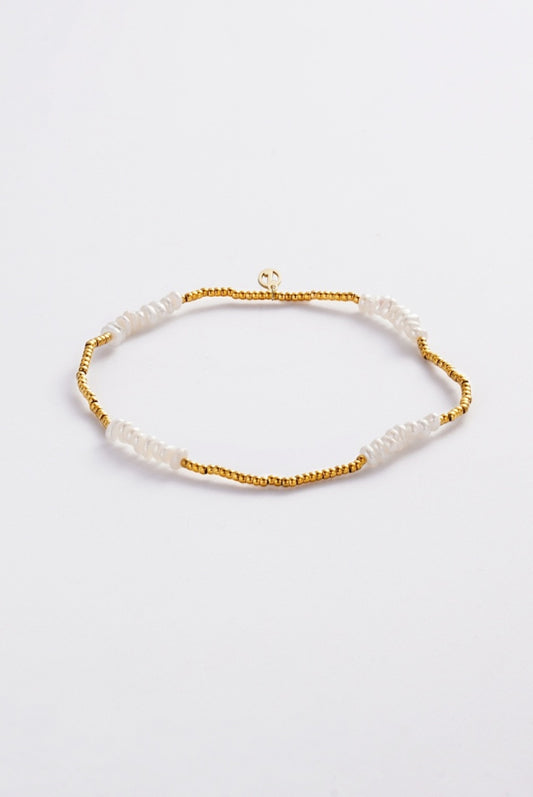Zafino Women's Fine Pearl & Gold Bead Bracelet | Gretel Lane
