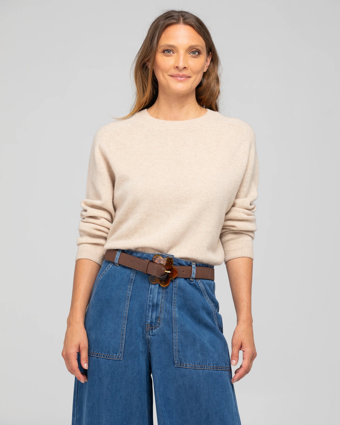 Flower Belt (Chocolate Pebble)