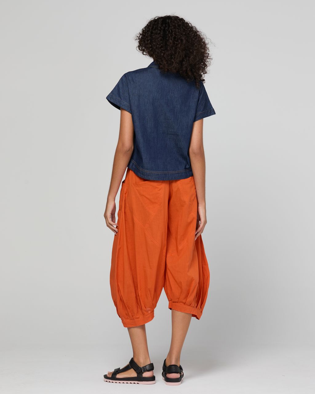 Boom Shankar Guru 3/4 Cotton Pant Rust | Women's Pants | Gretel Lane