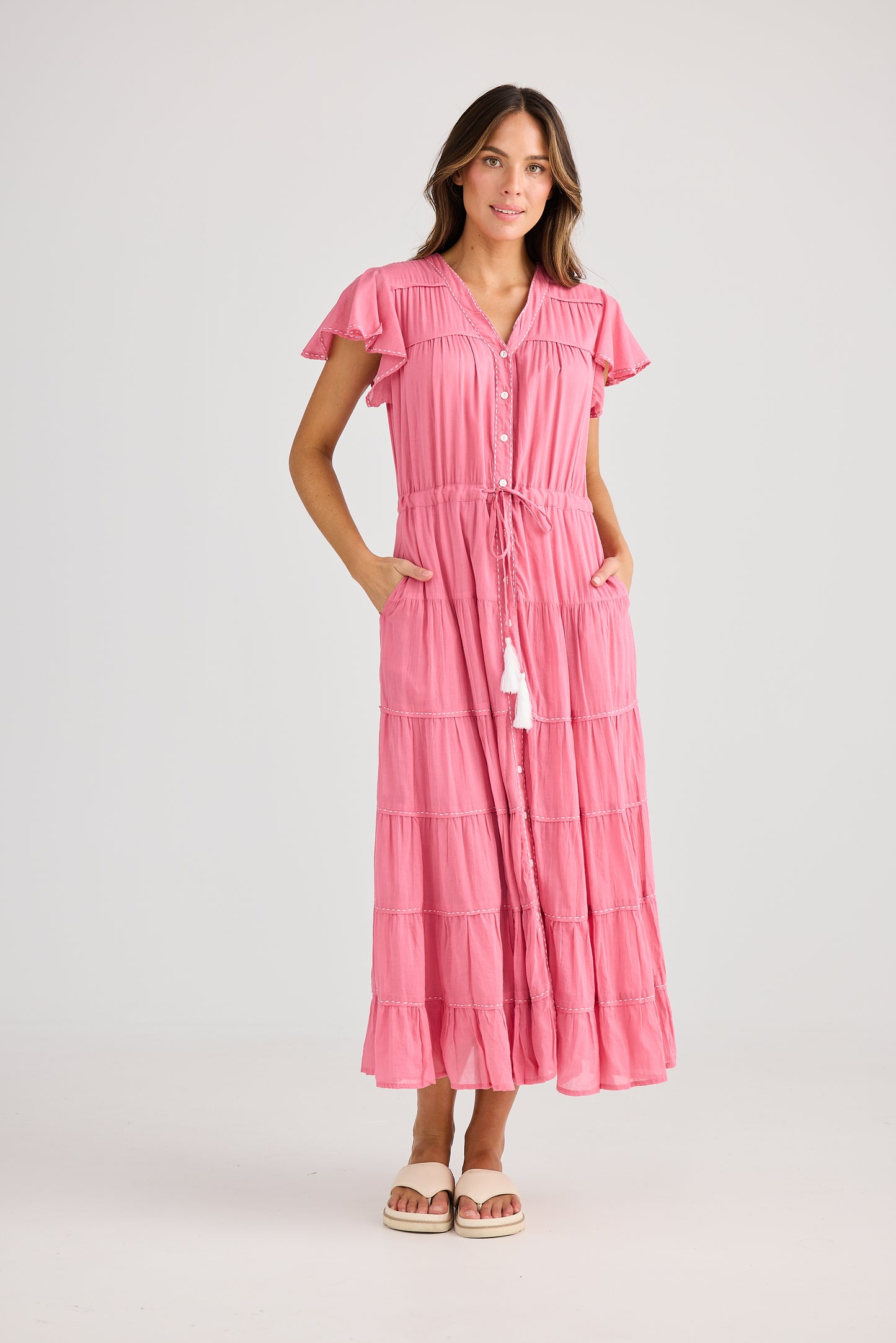 Delilah Dress (Cosmo Pink)