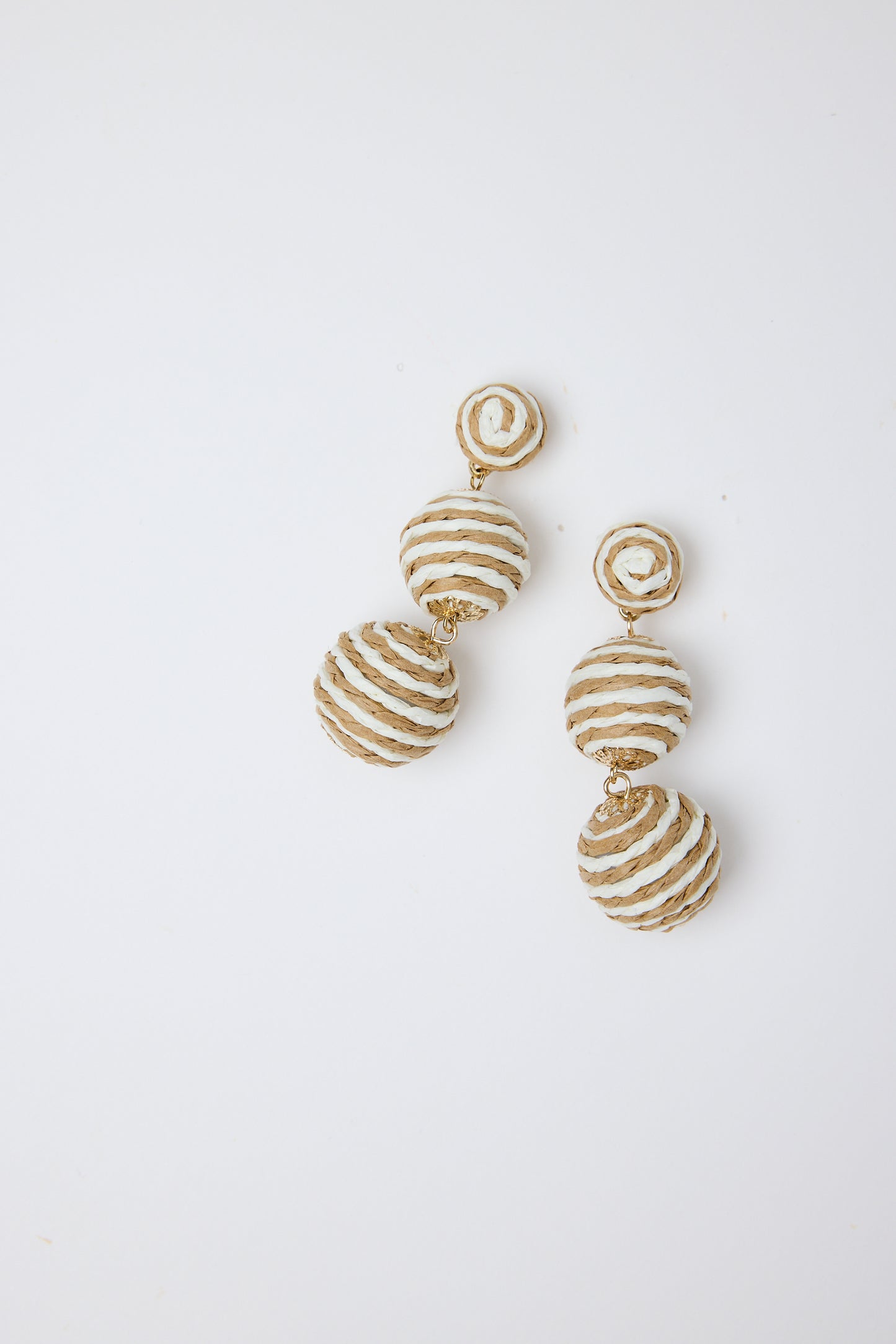 Melody Earrings (Natural Stripe)