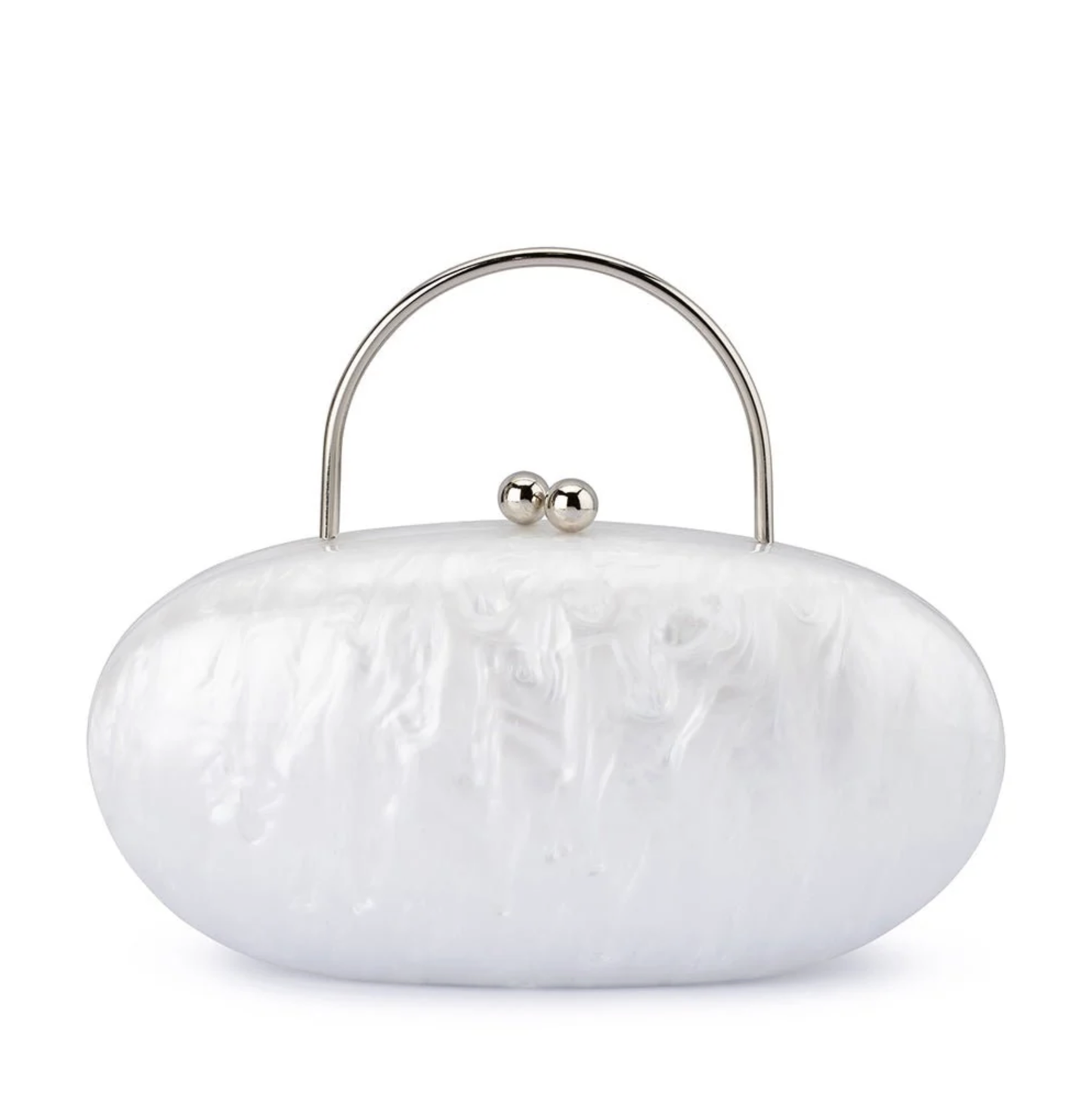Imelda Acrylic Top Handle (White)