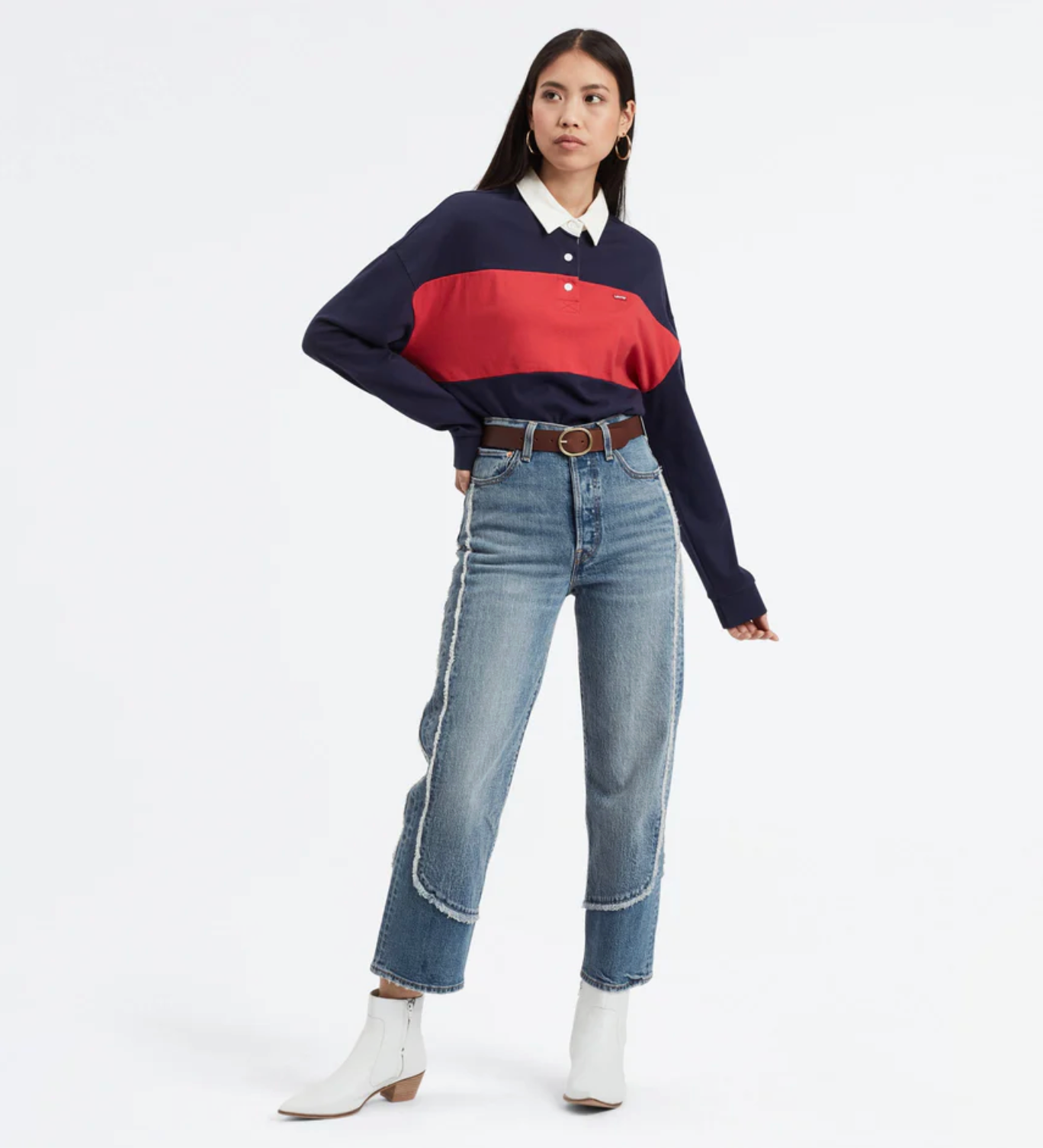 Levi Women's Reversible Belt in Black and Brown | Gretel Lane