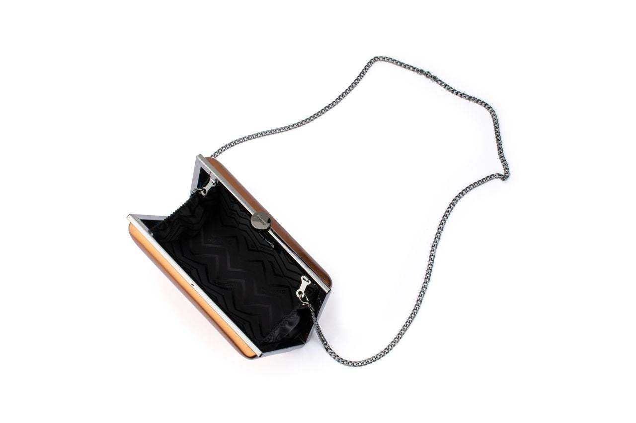 Lucy Metallic Clutch (Bronze)