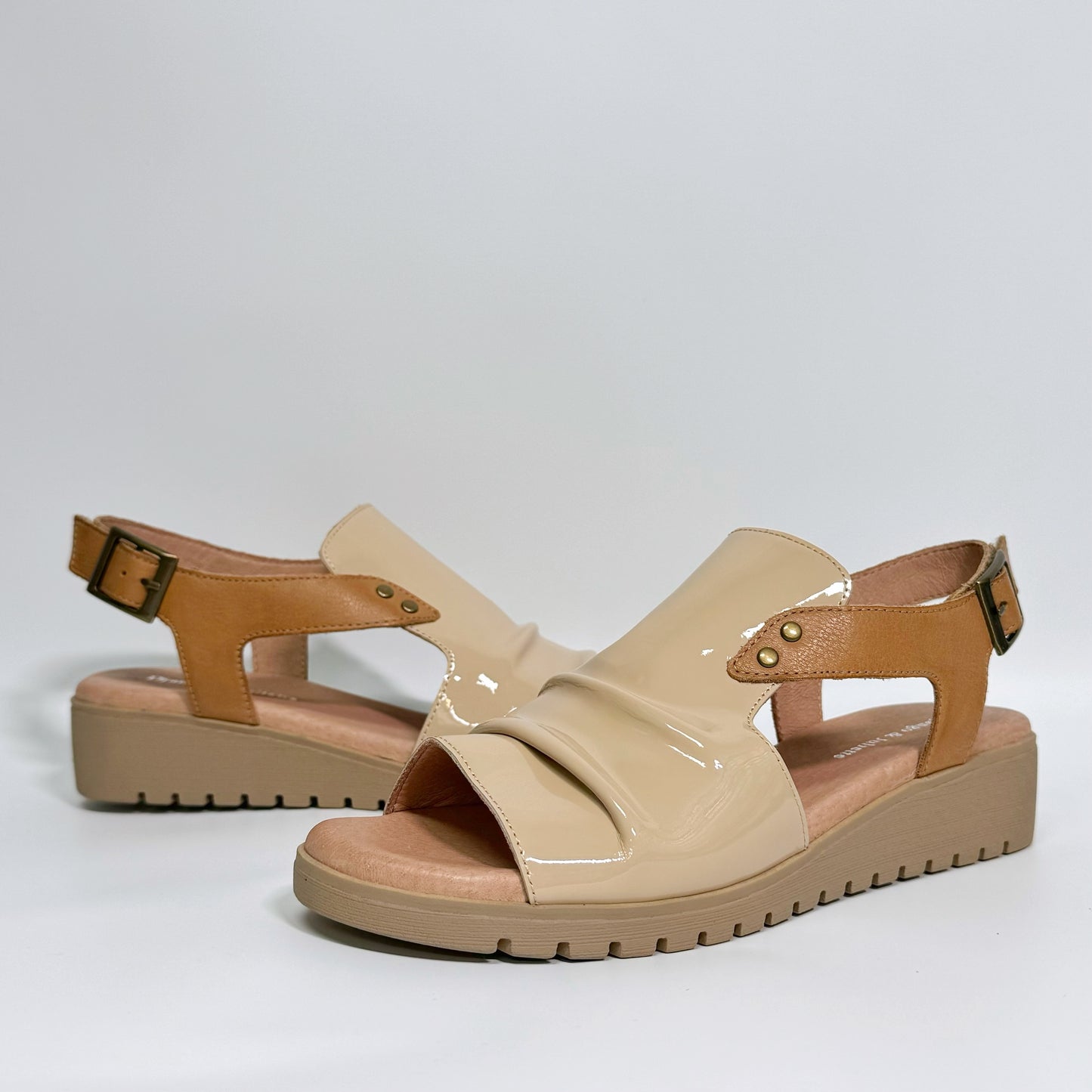 Madis (Latte-Dk Tan Patent-Leather)