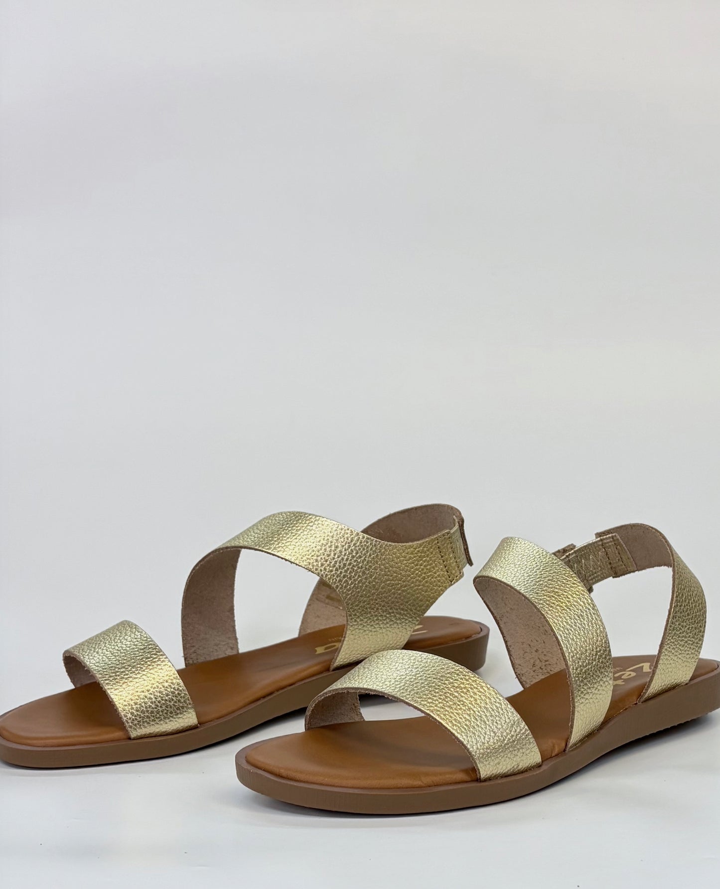 Zeta Mia Women's Flat Slingback Sandal Gold | Gretel Lane | Women's Sandal