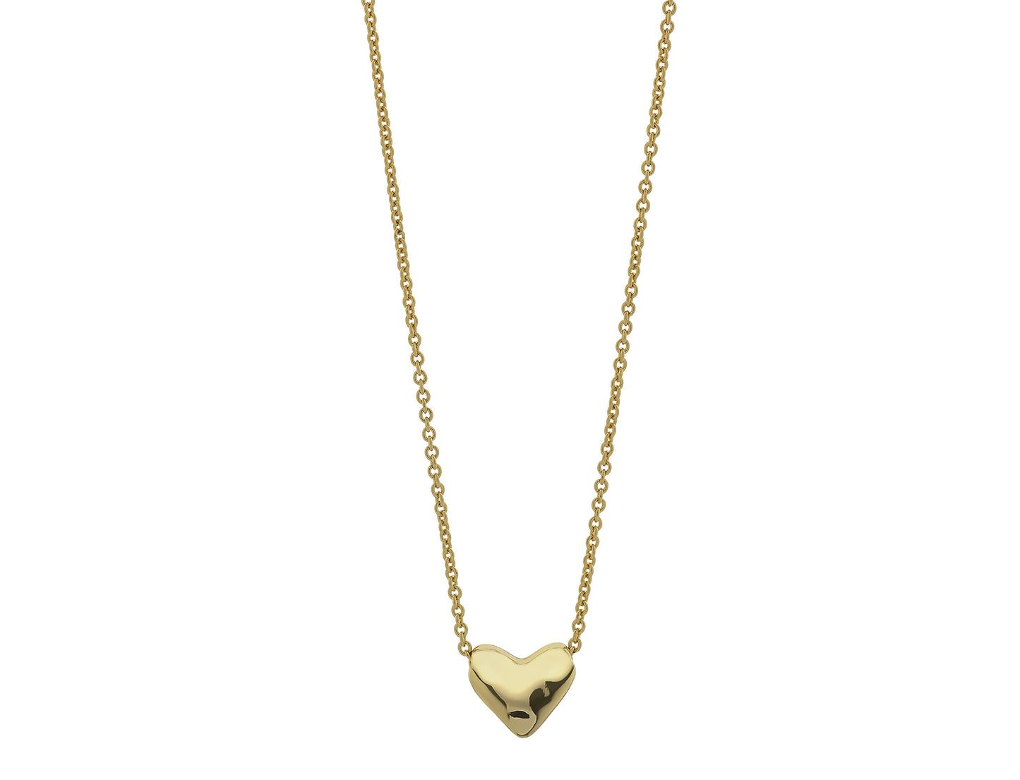 Mariel Heart Necklace (Soft Gold)