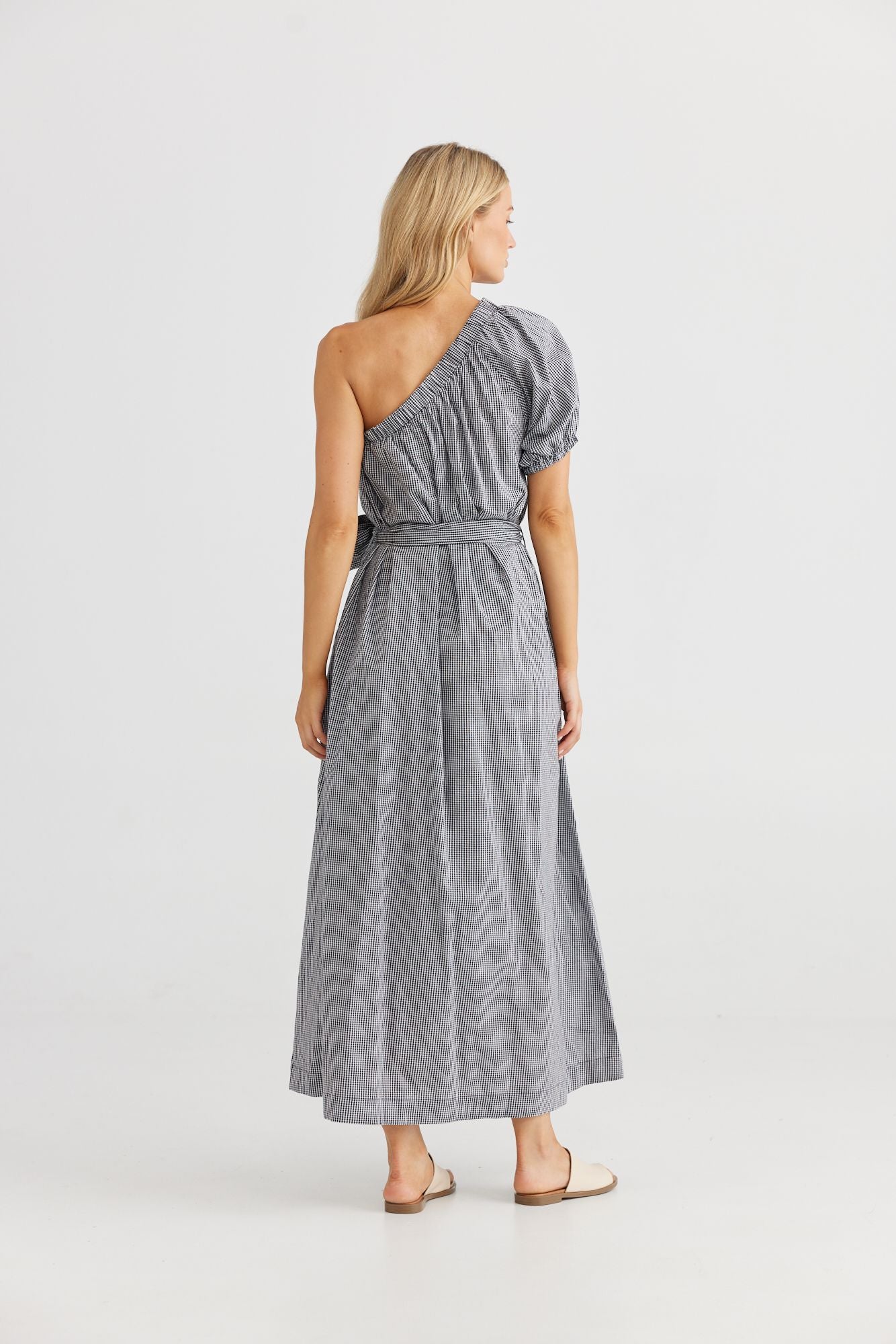 Nola Maxi Dress (Black Check)