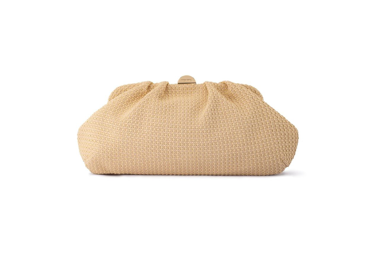Oriana Woven Clutch (Natural)