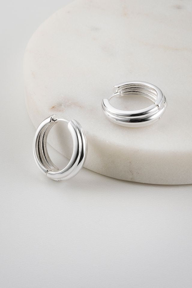 Paris Hoop Earring (Silver)
