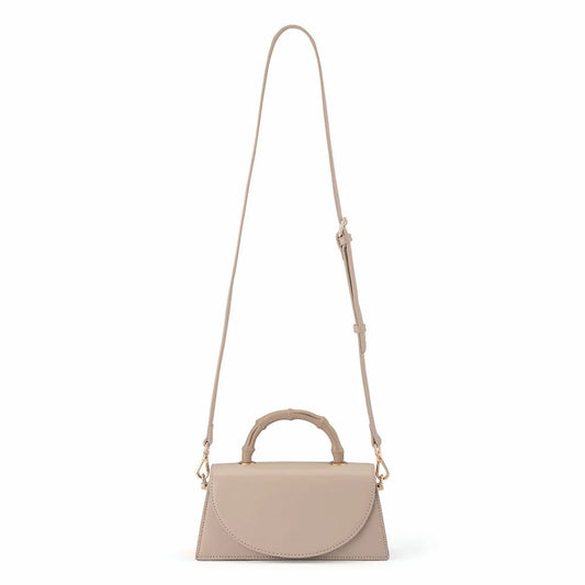 Phoebe Bamboo Handle Bag (Mink)