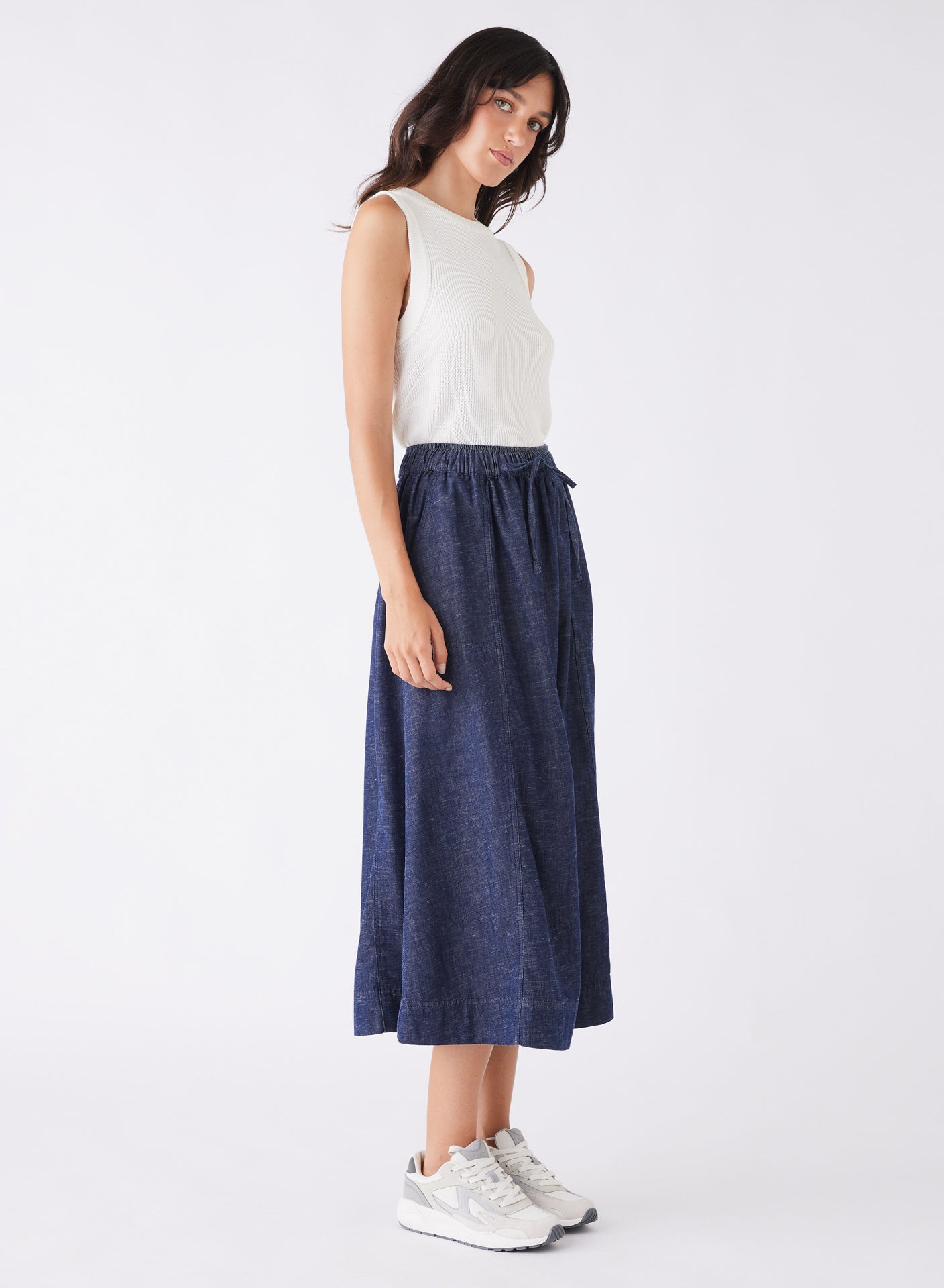 Revival Denim Skirt (Dark Blue Denim)