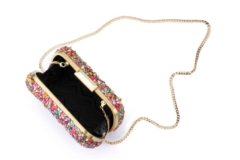 Savannah Pebble Clutch (Multi)