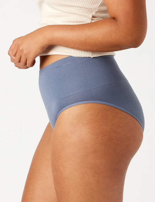 Seamless Smoothies Full Brief - 2p (Steel/Mushroom)