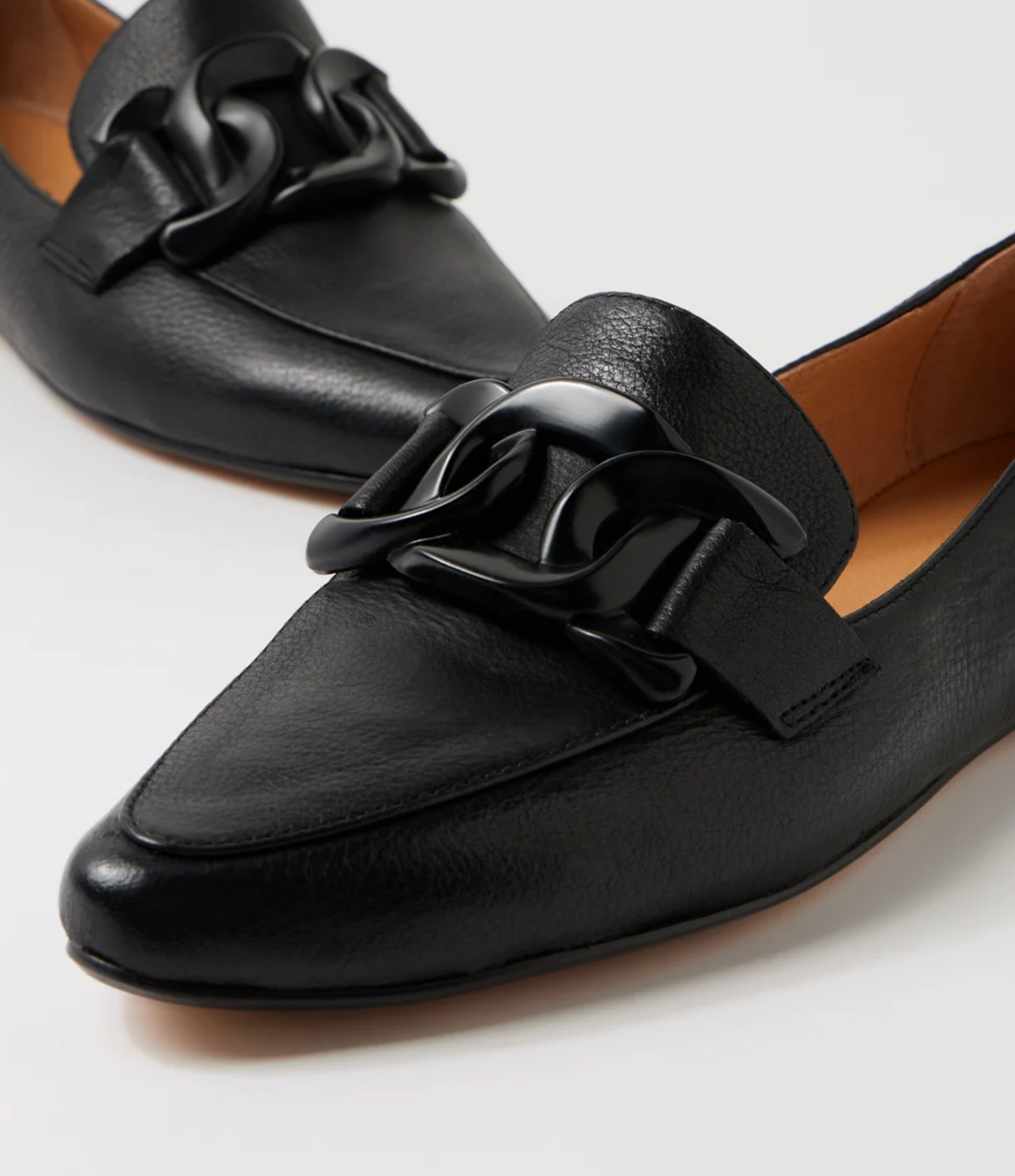 Top End Socoros Women's Pointed Toe Loafer Black Leather | Women's Footwear | Gretel Lane