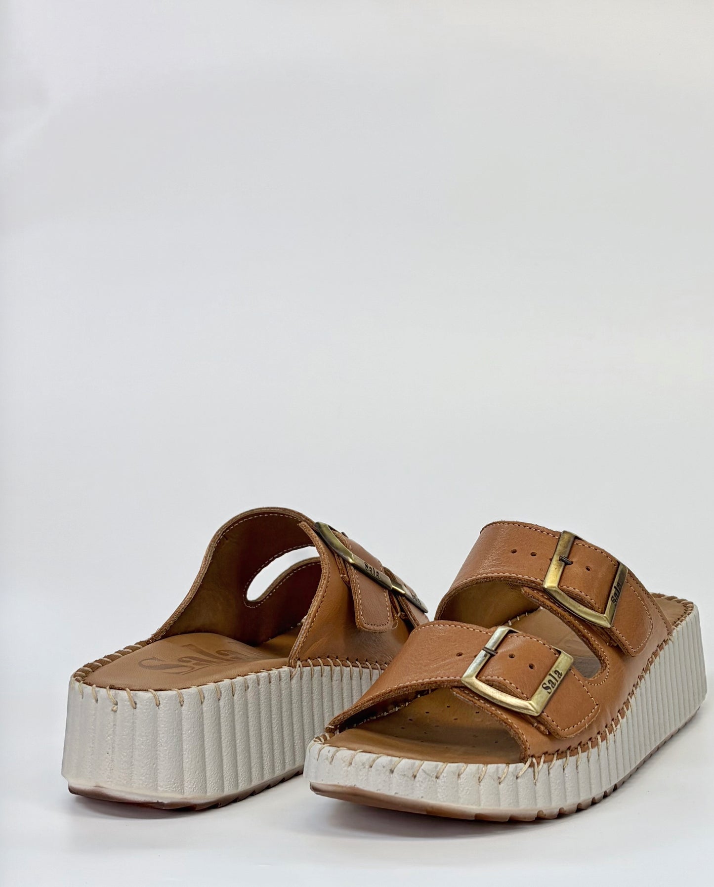 Sala Solena Womens Platform Sole Slip-On Sandal Coconut | Gretel Lane | Womens Platform Sandal