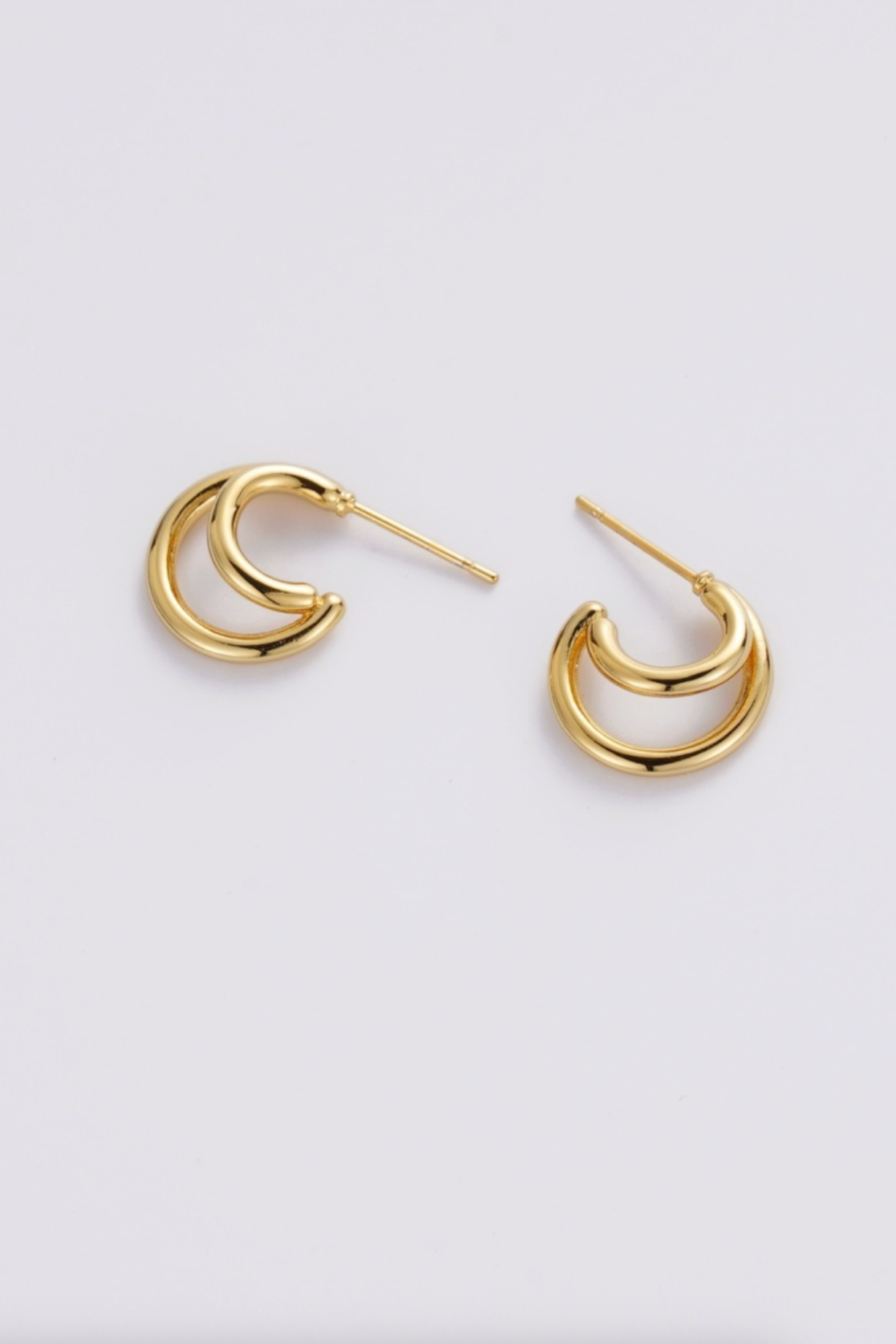 Zafino Tilly Double Hoop Earrings Gold | Women's Jewellery | Gretel Lane