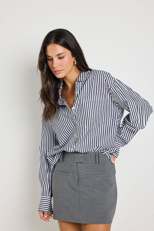You Got This Oversized Shirt (Black Stripe)