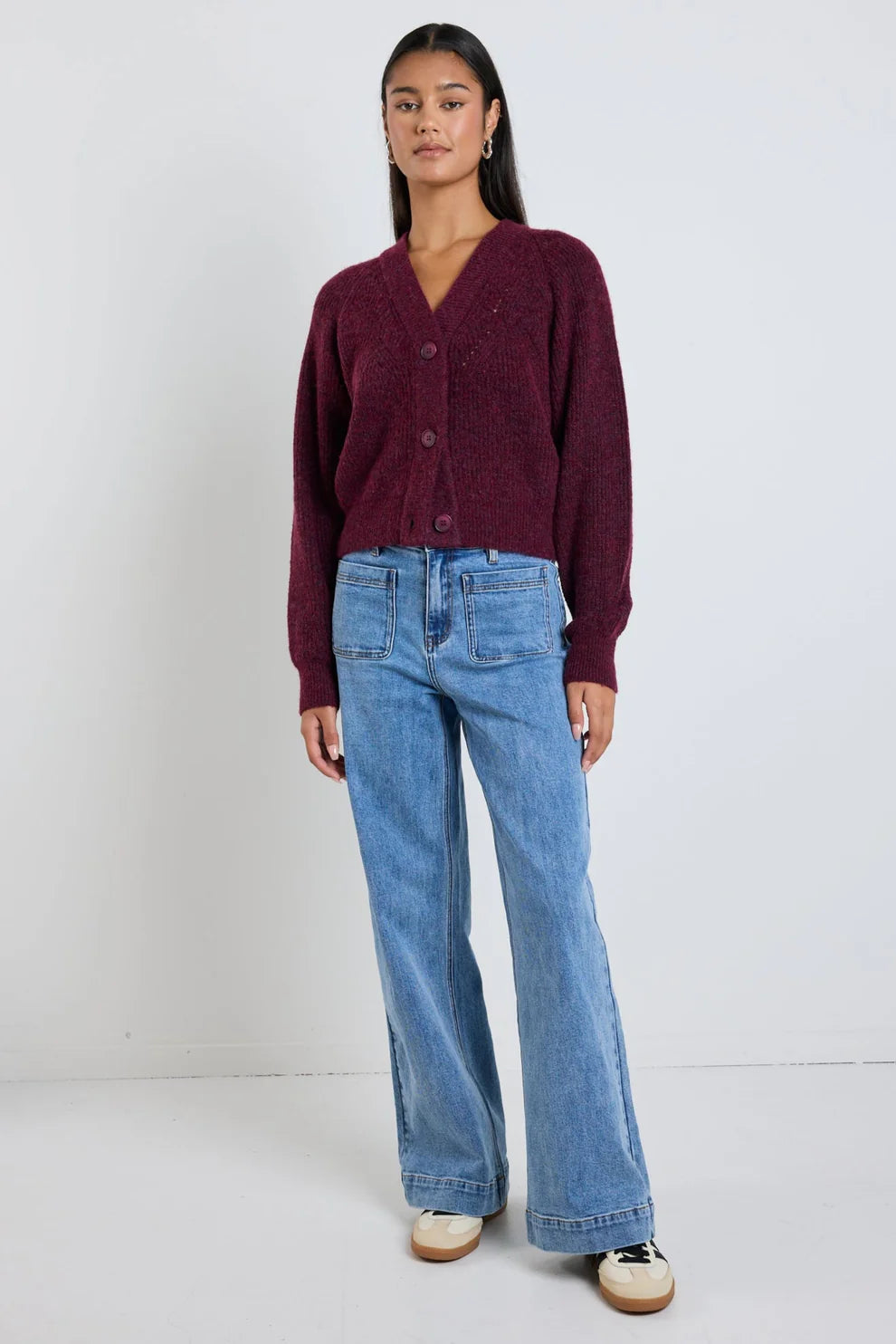 Zoey High Rise Wide Leg Jean (Signature Blue)