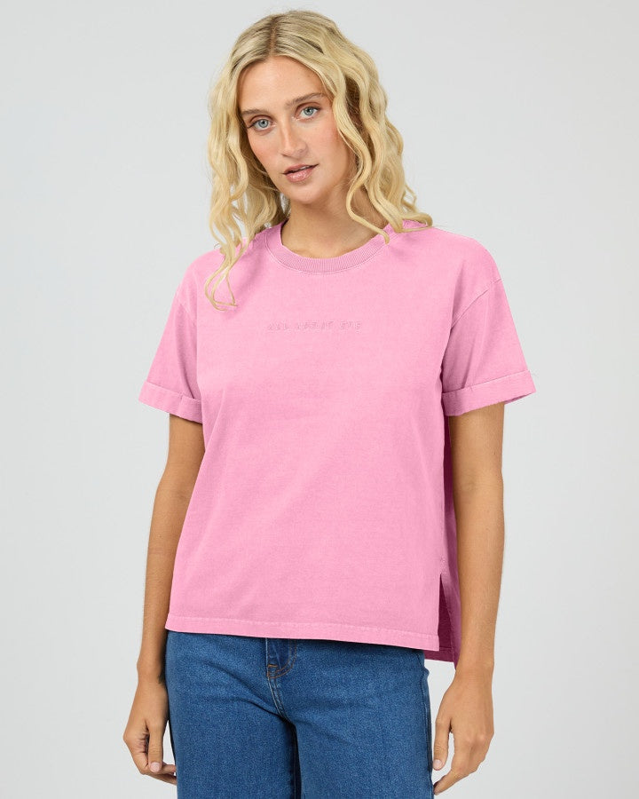 AAE Washed Cotton Tee Orchid | Women's T-shirt | Gretel Lane
