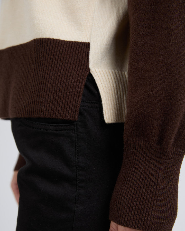 Canterbury Knit (Coffee Quartz & Vintage White)