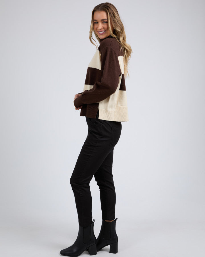 Canterbury Knit (Coffee Quartz & Vintage White)