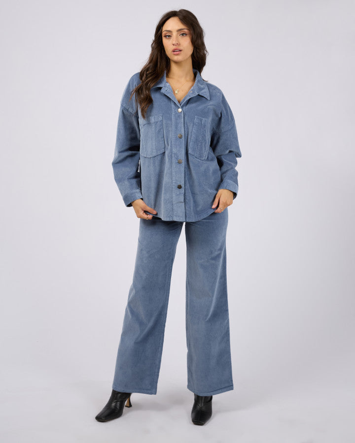 Emma Cord Shacket (Light Blue)