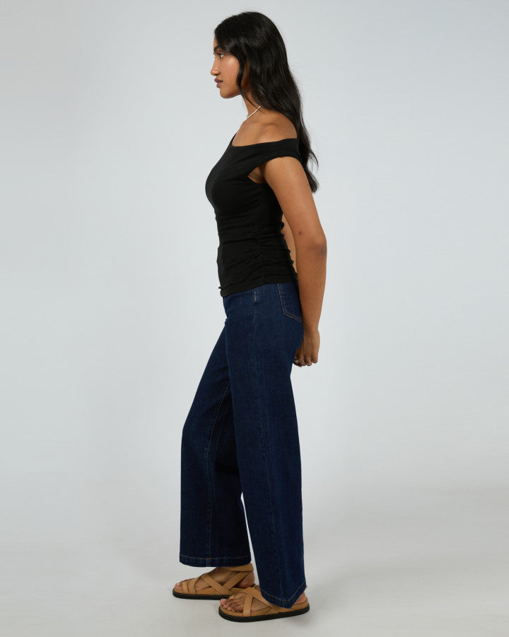 Kylie Off Shoulder Top (Black)