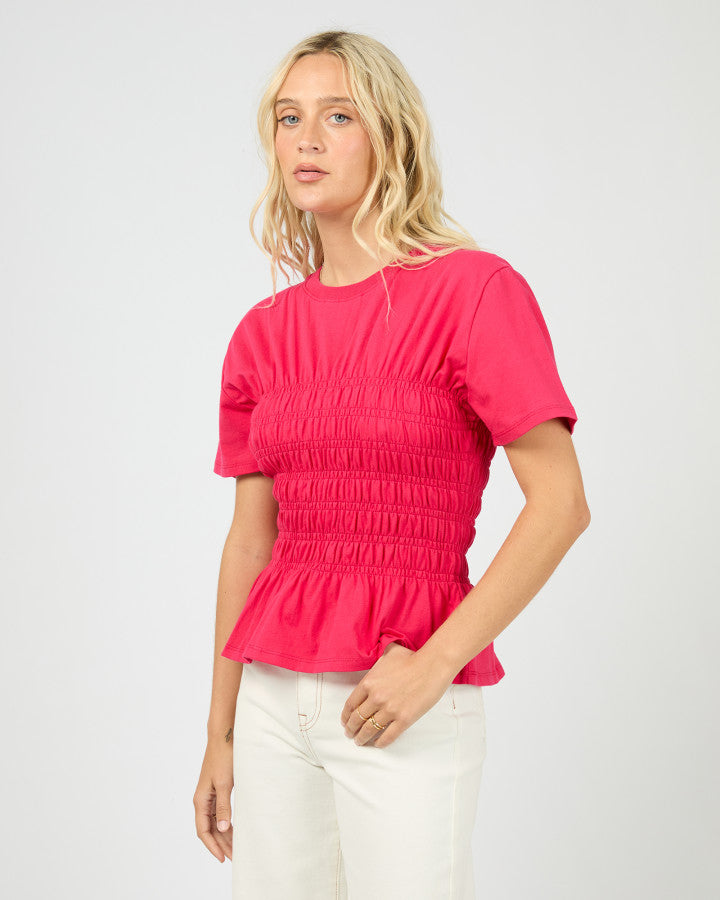 Lipa Ruched Top (Red)