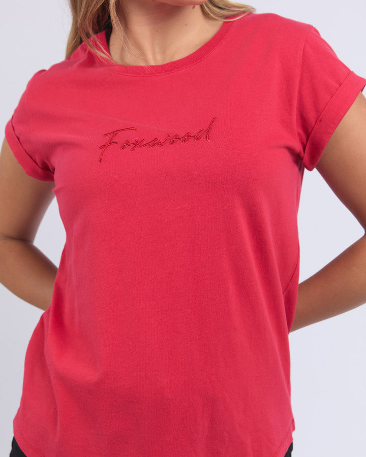 Signature Tee (Crimson Red)