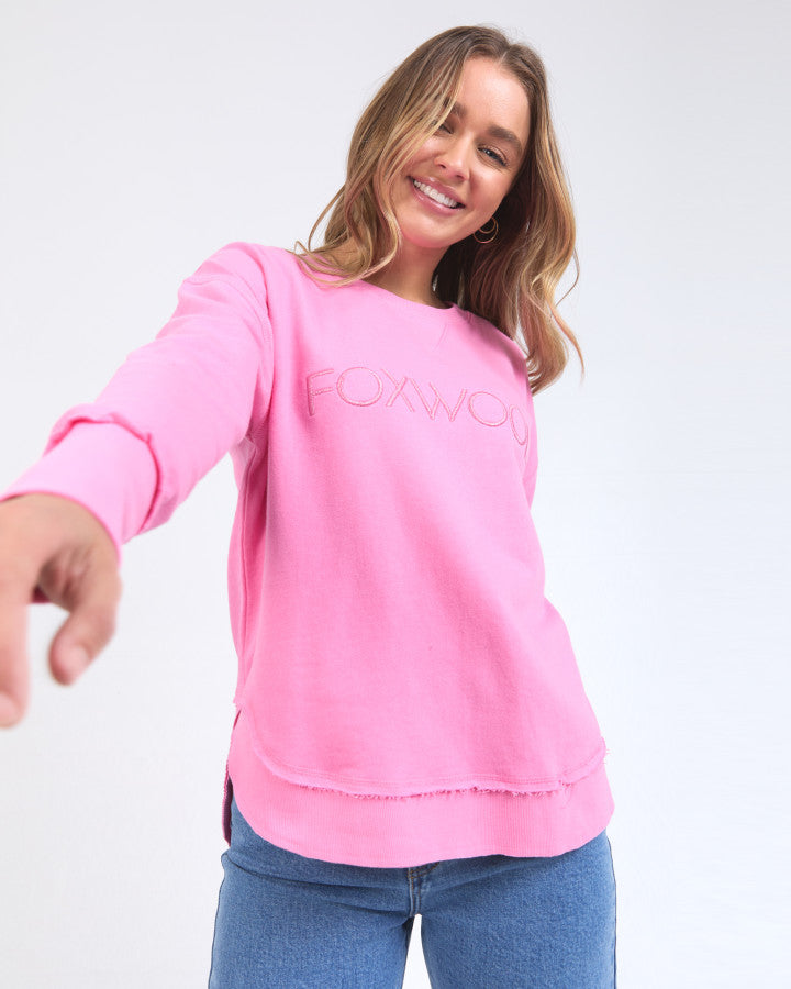 Simplified Metallic Crew (Bubblegum Pink)