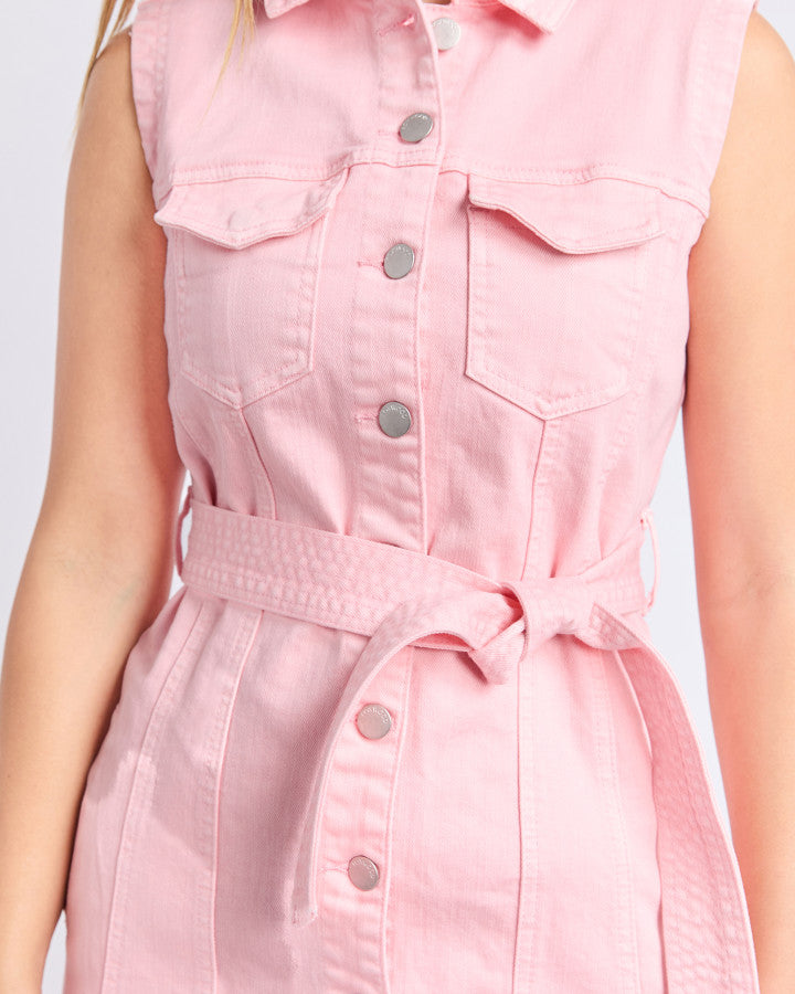 Sleeveless Talbert Dress (Pale Pink)
