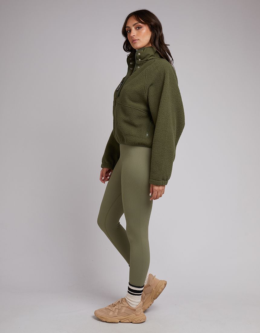 Active Teddy Zip 1/4 (Khaki)