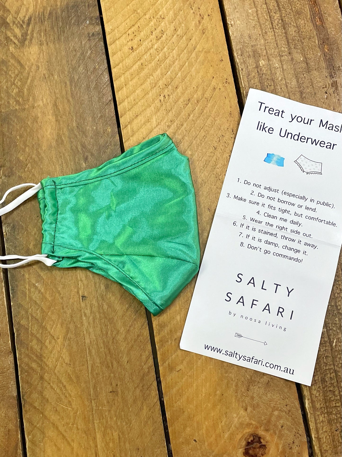 Face Mask - Silk (Green)